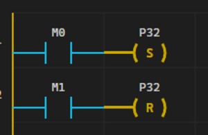 Figure 16. P32 remains ON after the SET condition turns OFF 
