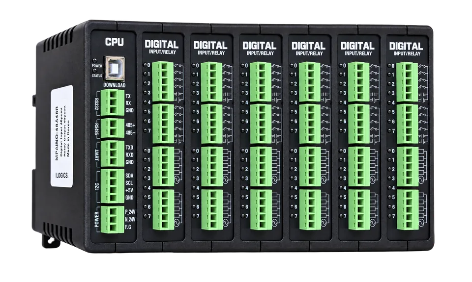 MPAINO-48A48R 産業用Arduinoコントローラ — 前面画像