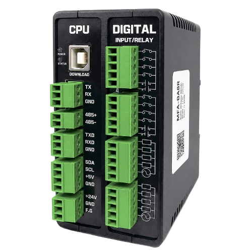 MPAINO-8A8R modular controller, front product photograph