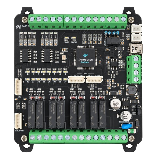 MPINO-8A8R-S integrated controller, top product photograph